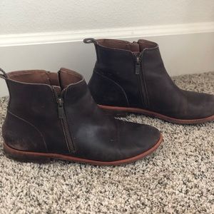 lucky brand leather booties